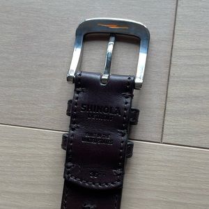 Shinola Black Leather Belt - 36 - Like New